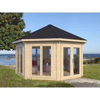 26 % Discount! Gartenpavillon Modell Modern 17 m² mit 7 Fenstern 20m²