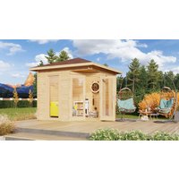 26 % Discount! Fjordholz Gartenhütten Modell Nelly 28 D 9m²