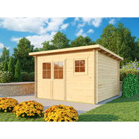 26 % Discount! Fjordholz Pultdach Gartenhütten Modell Ezra 5F 9m²