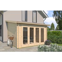 26 % Discount! Gartenhütten Modell Anbau Lounge 44 B 12m²