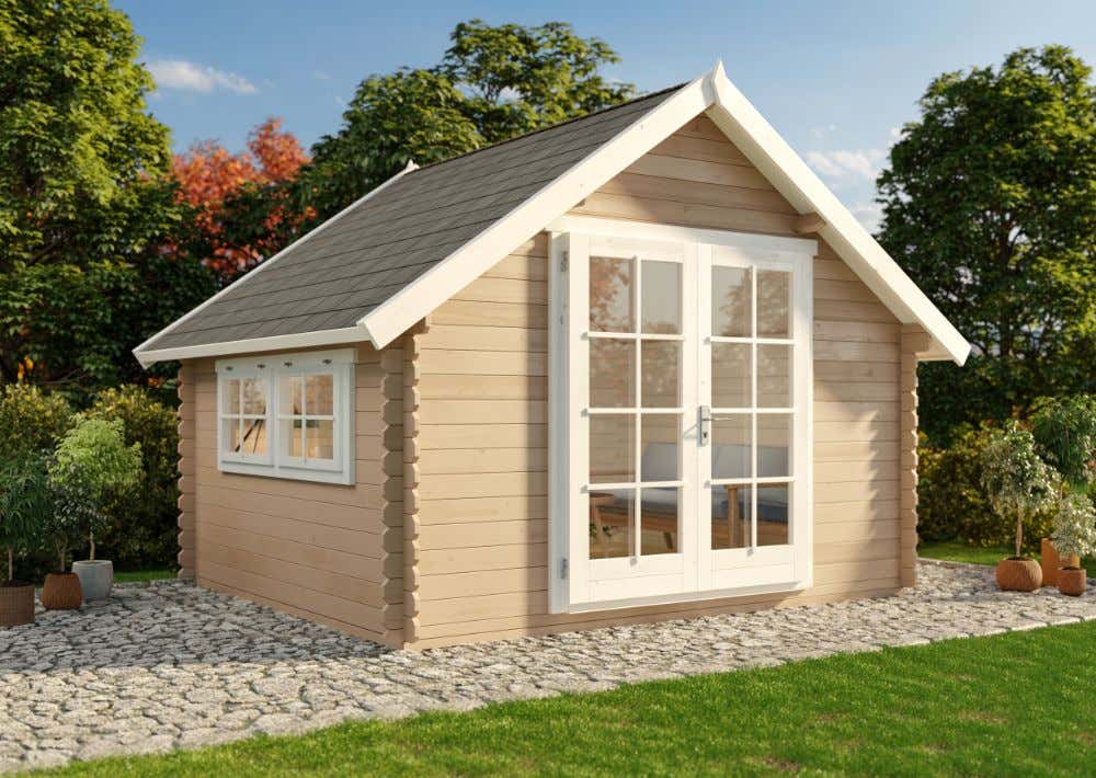 26% reduziert! Gartenhaus Modell  Ronja-28 12m²