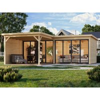 26 % Discount! Fjordholz Gartenhütten Modell Office IsoSlide 11 VD 24m²