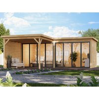 26 % Discount! Fjordholz Gartenhütten Modell Office IsoSlide 9 VD 18m²