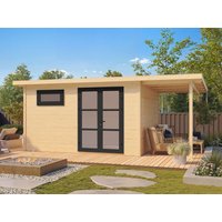 26 % Discount! Fjordholz Gartenhütten Modell Alu Line 28-E 12m²