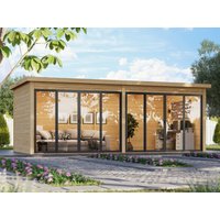 26 % Discount! Fjordholz Gartenhütten Modell Office IsoSlide 9 18m²